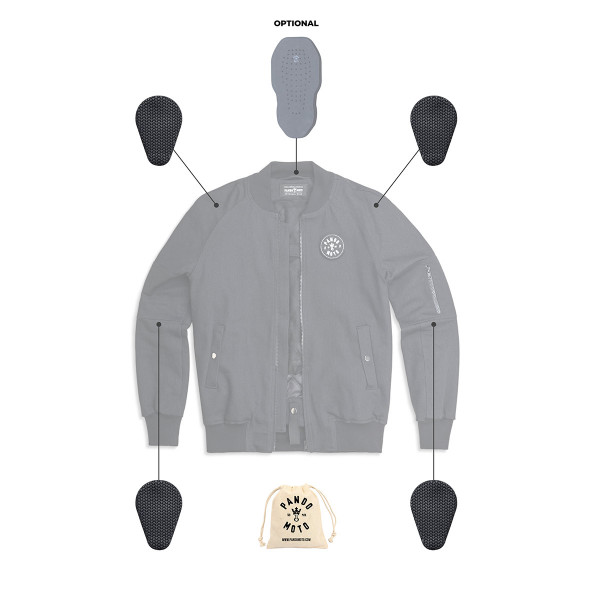 Pando Moto Bomber Cor 01 Jacket