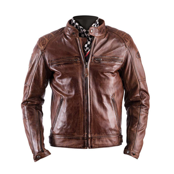 Helstons Track Camel Leather Jacket