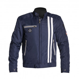 Helstons Cobra Blue White Textile Jacket