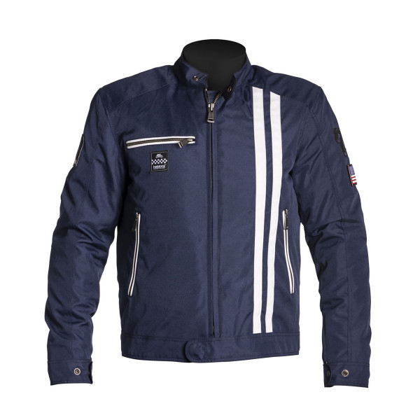 Helstons Cobra Blue White Textile Jacket