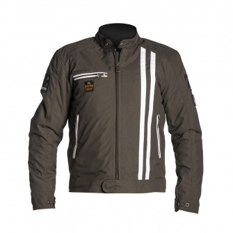 Helstons Cobra Khaki White Textile Jacket