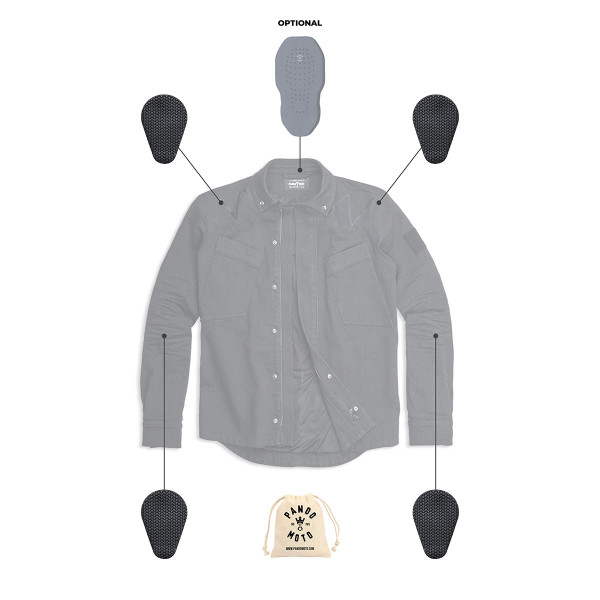 Pando Moto Capo Cor 01 Unisex Overshirt