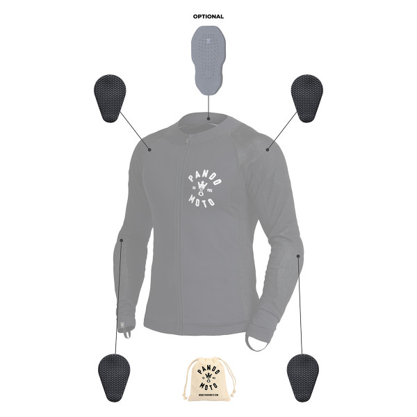 Pando Moto Shell UH 01 - Unisex Base Layer Top Pando Moto Shell UH 01 - Unisex Base Layer Top