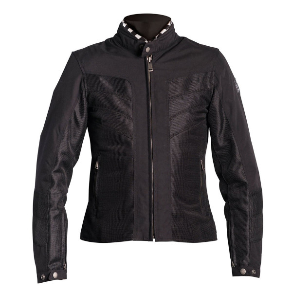 Helstons Ladies Sarah Black Mesh Textile Jacket