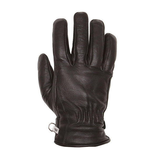 Helstons First Summer Black Leather Gloves