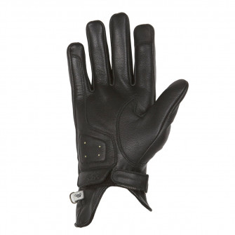 Helstons Condor Summer Black Leather Gloves