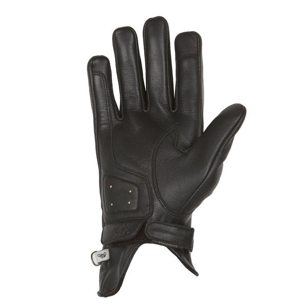 Helstons Condor Summer Black Leather Gloves
