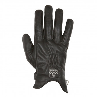 Helstons Condor Summer Black Leather Gloves