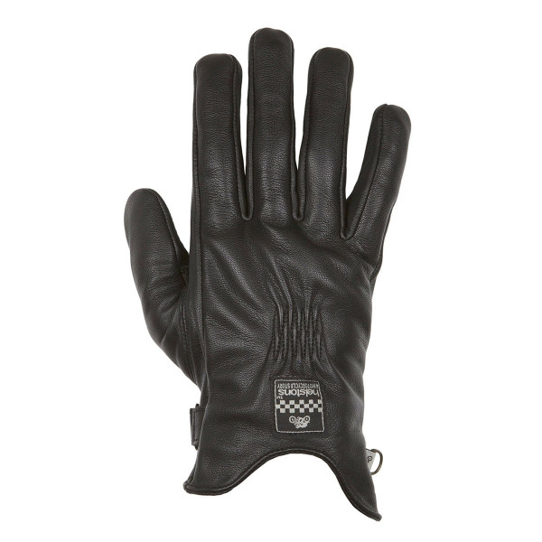 Helstons Condor Summer Black Leather Gloves