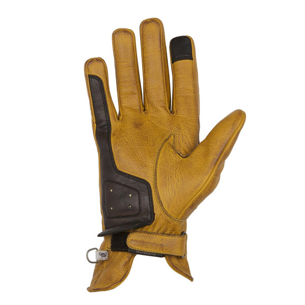 Helstons Condor Summer Gold Brown Leather Gloves