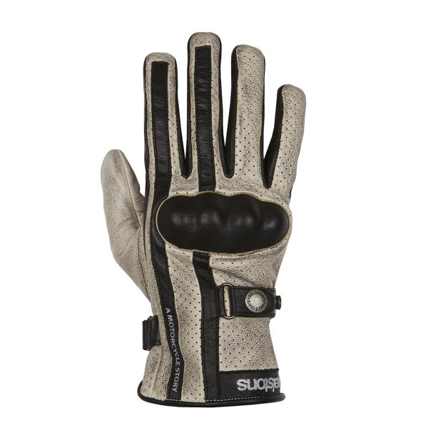 Helstons Eagle Beige/Black Summer Gloves
