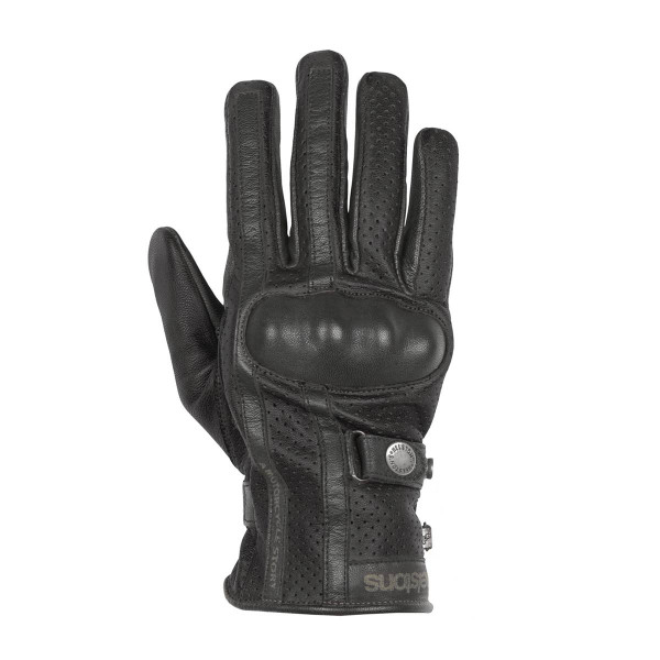 Helstons Eagle Black Summer Gloves