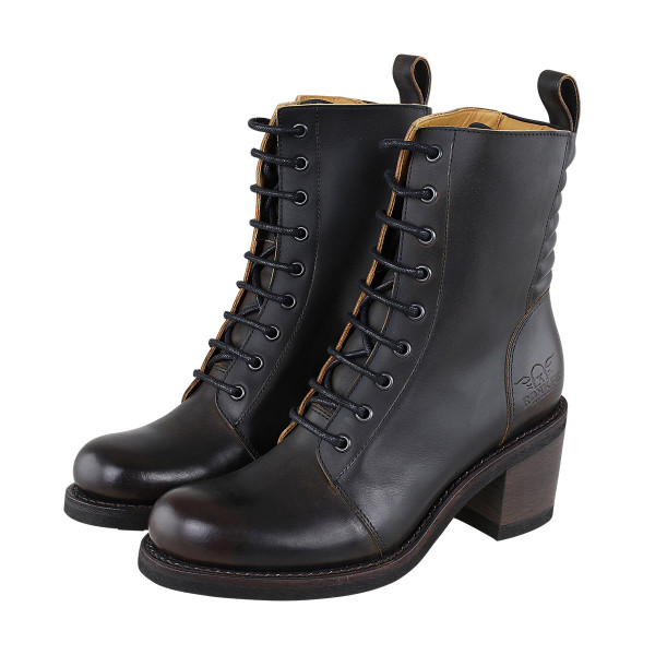 Rokker Ladies Speedway Boots Antique Black