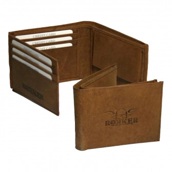Rokker Traveller Wallet Brown