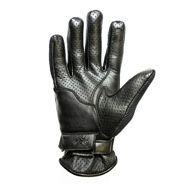 Helstons Corporate Black Mesh Summer Gloves