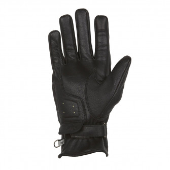 Helstons Mora Black/White/Grey Leather Summer Gloves