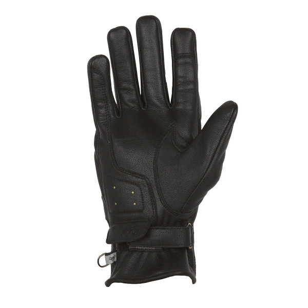 Helstons Mora Black/White/Grey Leather Summer Gloves