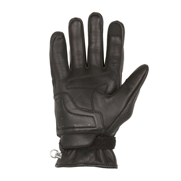 Helstons Strada Black Leather Gloves