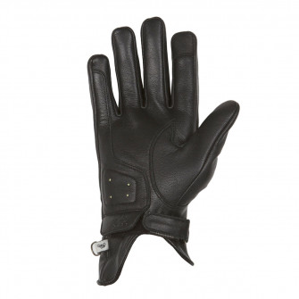 Helstons Ladies Swallow Black Leather Gloves