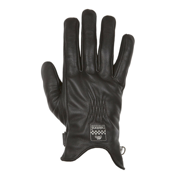 Helstons Ladies Swallow Black Leather Gloves