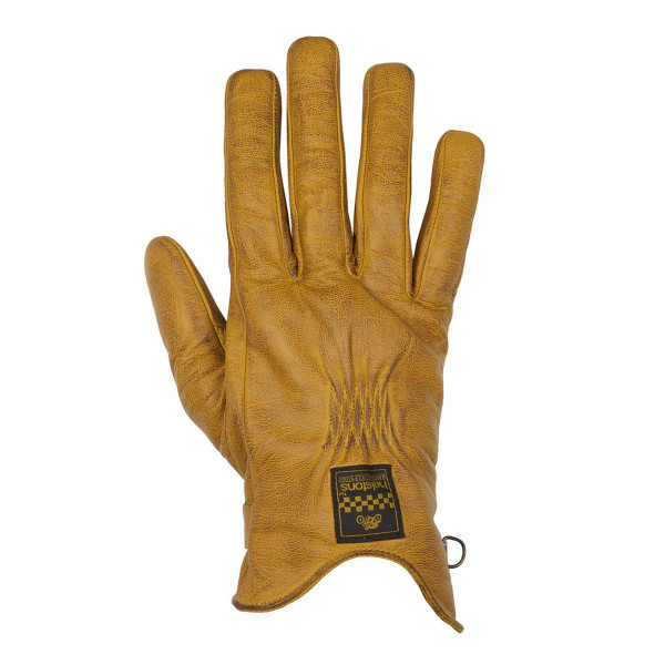 Helstons Ladies Swallow Gold/Brown Leather Gloves