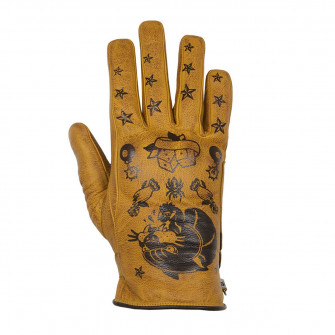 Helstons Ladies Panther Gold Summer Gloves