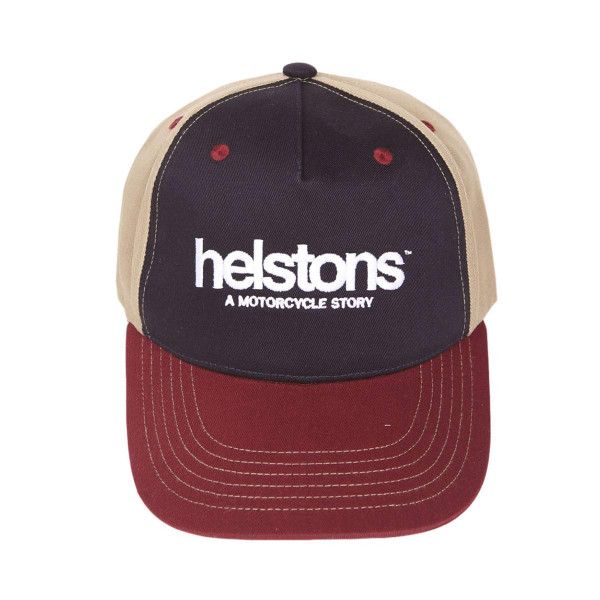 Helstons Corporate Bordeaux-Blue-Black Cap