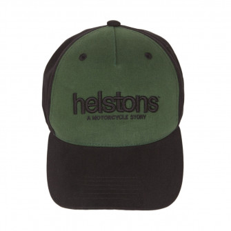 Helstons Corporate Black-Green Cap