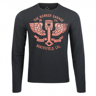 Rokker Performance Long Sleeve T-Shirt Bakersfield Black