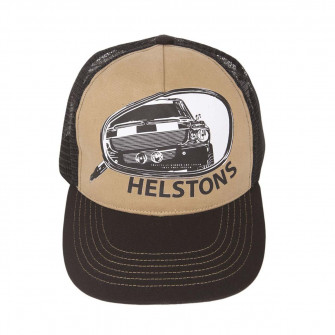 Helstons Retro Cap Black-Beige