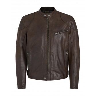 Belstaff Supreme Leather Jacket Black Brown