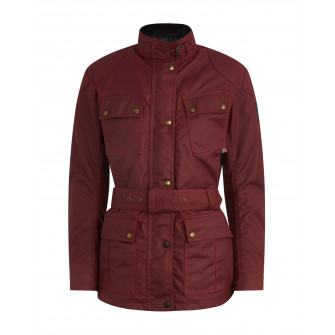 Belstaff Trialmaster Pro Ladies Waxed Cotton Jacket - Racing Red