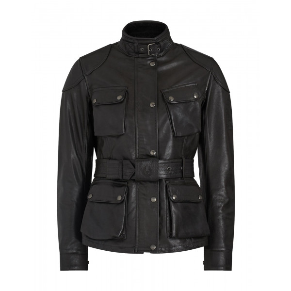Belstaff Trialmaster Pro Hand Waxed Leather Jacket - Antique Black