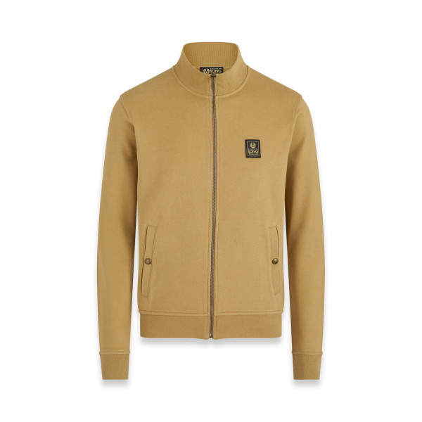 Belstaff Long Way Up Zip Through Jersey Khaki