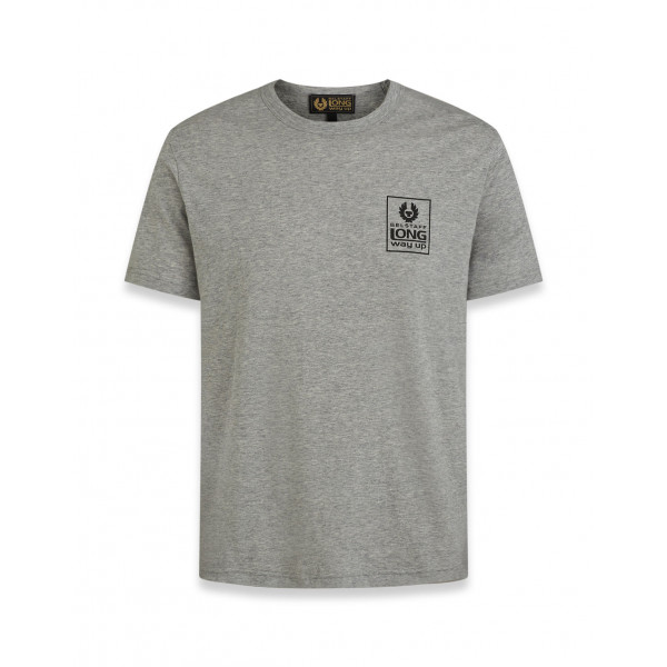 Belstaff Long Way Up Small Logo Short Sleeve T-Shirt Grey
