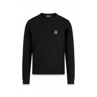 Belstaff Long Way Up Fleece Crew Neck Sweater Black