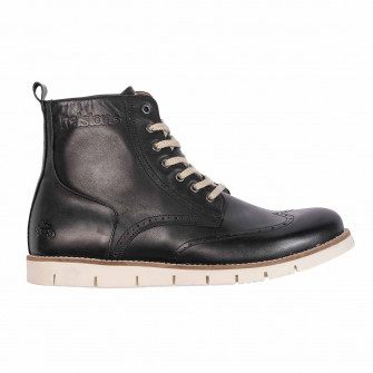 Helstons Holey Leather Black Boots