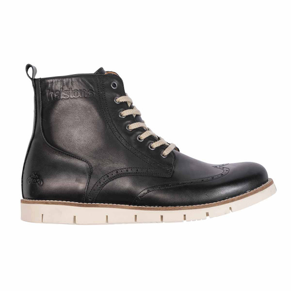 Helstons Holey Leather Black Boots
