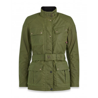 Belstaff Trialmaster Pro Ladies Waxed Cotton Jacket - Forest Green