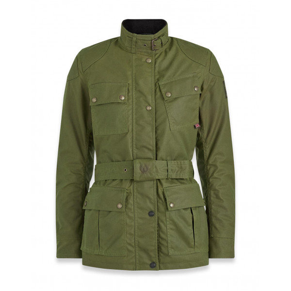 Belstaff Trialmaster Pro Ladies Waxed Cotton Jacket - Forest Green
