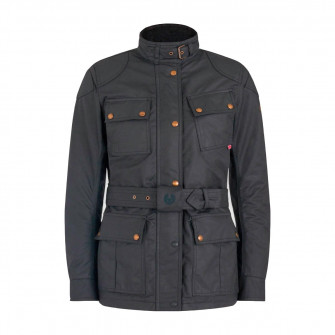 Belstaff Trialmaster Pro Ladies Waxed Cotton Jacket - Black