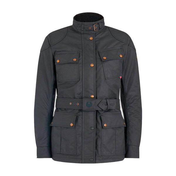 Belstaff Trialmaster Pro Ladies Waxed Cotton Jacket - Black