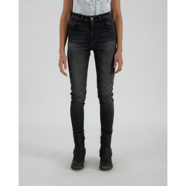 Rokker Rokkertech Jean Lady High Waist Dark Grey Rokker Rokkertech Jean Lady High Waist Dark Grey