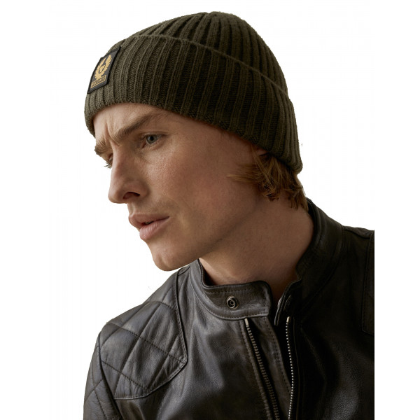 Belstaff Watch Wool Hat Military Green